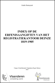 Erfenisaangiften van het registratiekantoor Deinze (kantons Deinze en Nevele)