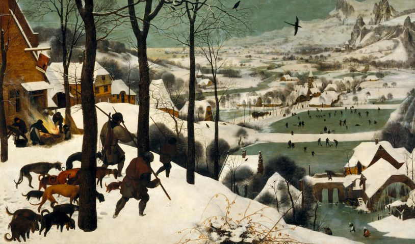 Jagers in de sneeuw - door Pieter Bruegel de Oude